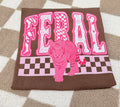 Feral Pink Checkered