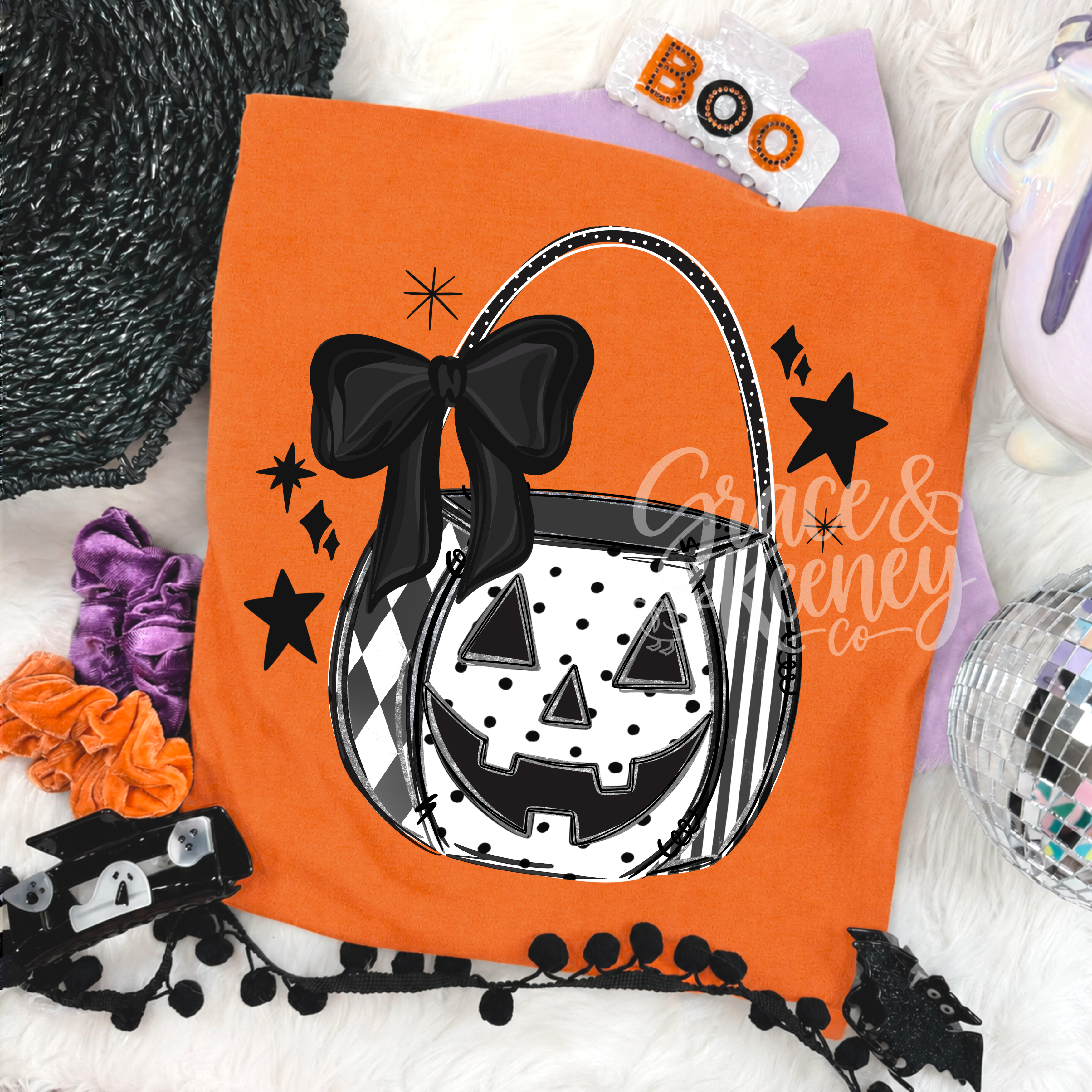 Spooky Bow Pumpkin